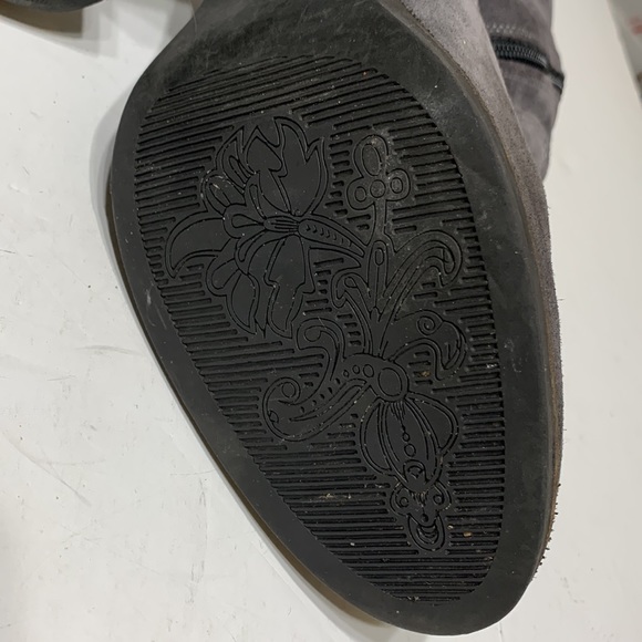 Gray suede knee highs size EU40 made Portugal Horton - Picture 14 of 15